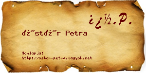 Östör Petra névjegykártya